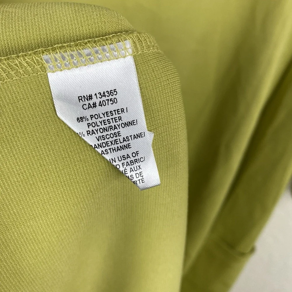 Marla Wynne L Shift Dress Green Pockets Boat Neck Minimalist Artsy Knee Length - Picture 6 of 6